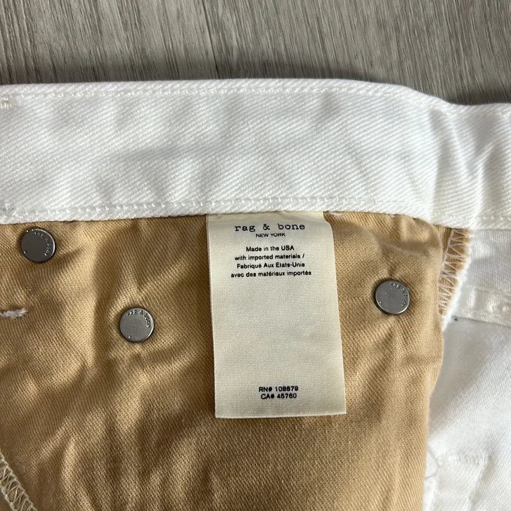 nwd // rag & bone “anna” denim full zip mini skirt w1b190628wht - Image 8