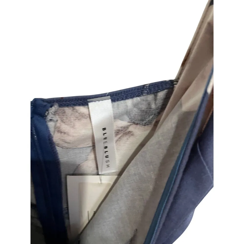 Boutique Floral Wrap Romper Blue Large - Image 4