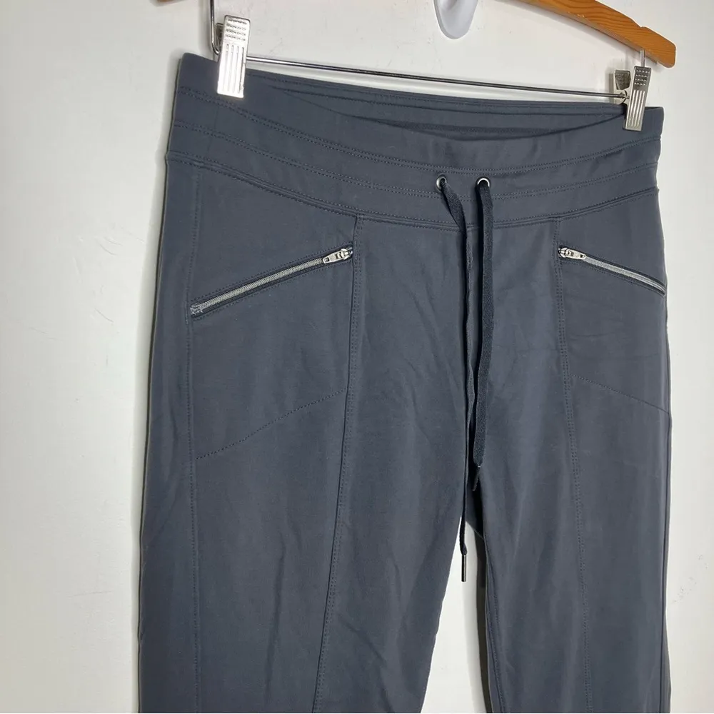 Athleta metro slouch pants wide leg dark gray size small athletic athleisure - Image 4