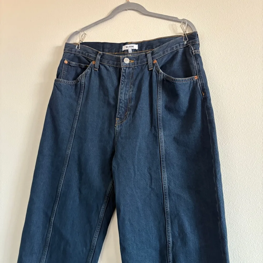 NWT Re/Done Tailored Ultra High Rise Barrel Jeans Size 31 Color: Bespoke - Image 4