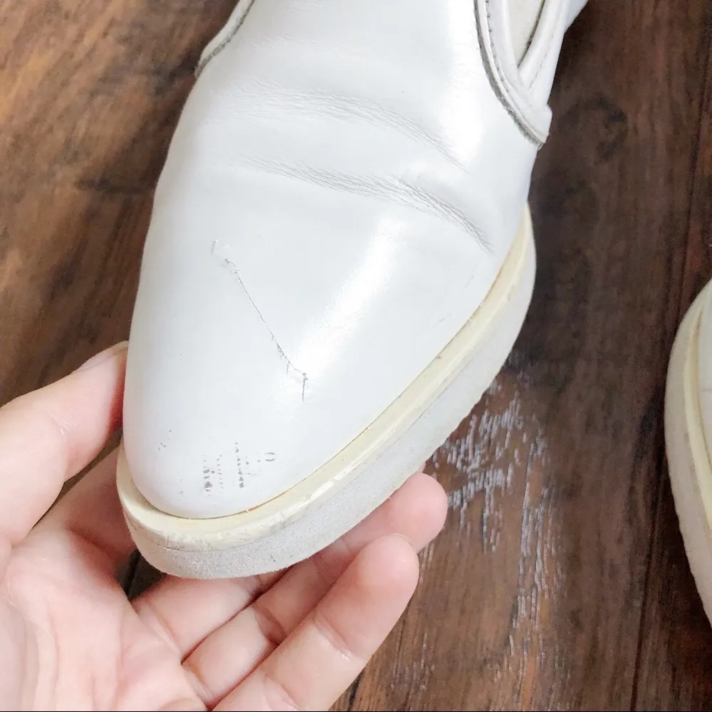 Everlane • The Leather Street Shoe white sneaker loafer slip on pointed toe flat - Image 10