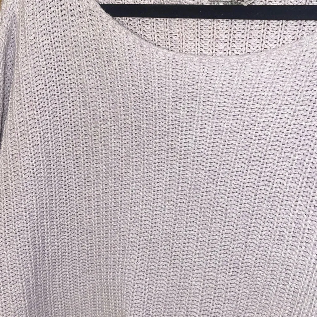 Victoria’s Secret PINK light purple long sleeve sweater top shirt woman’s large - Image 4