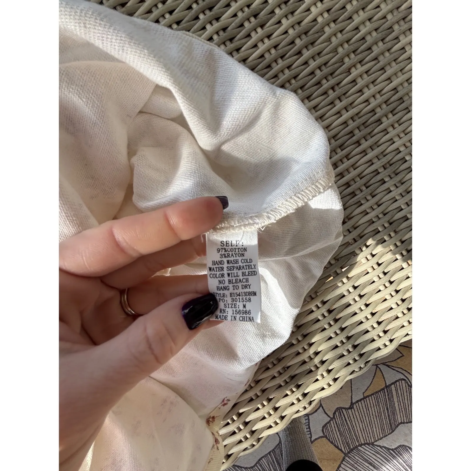 Bohme NWT Ellie Babydoll Dress Medium boho ruffle floral resortwear beach - Image 9