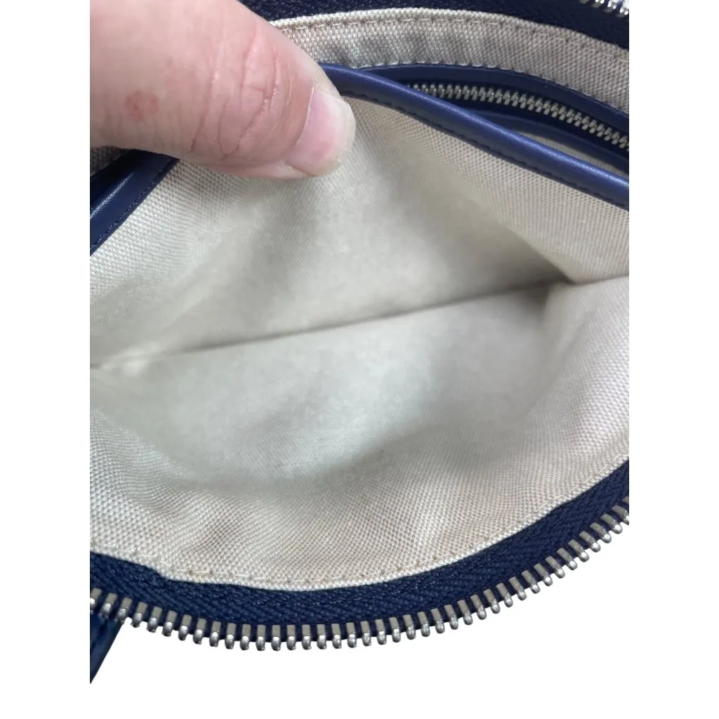 Radley London womans leather Navy Scottie Dog Logo Crossbody Med SKU 9552 - Image 11