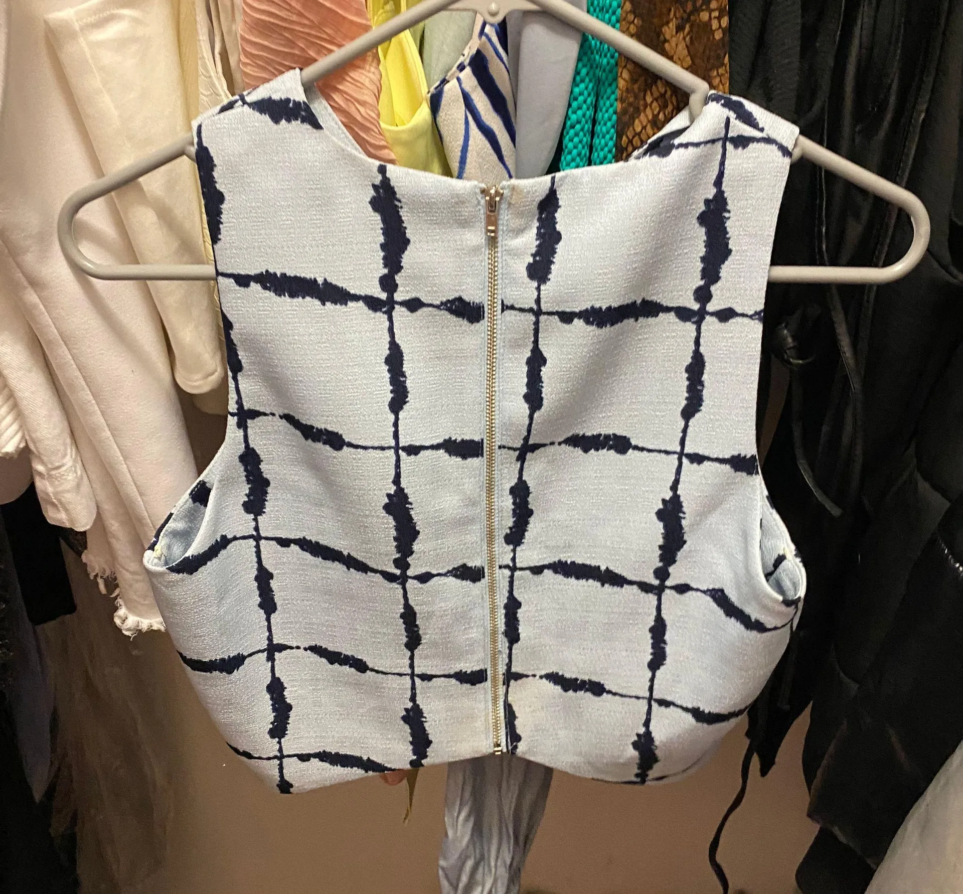 J.O.A. Light Blue Crop Top - Image 3