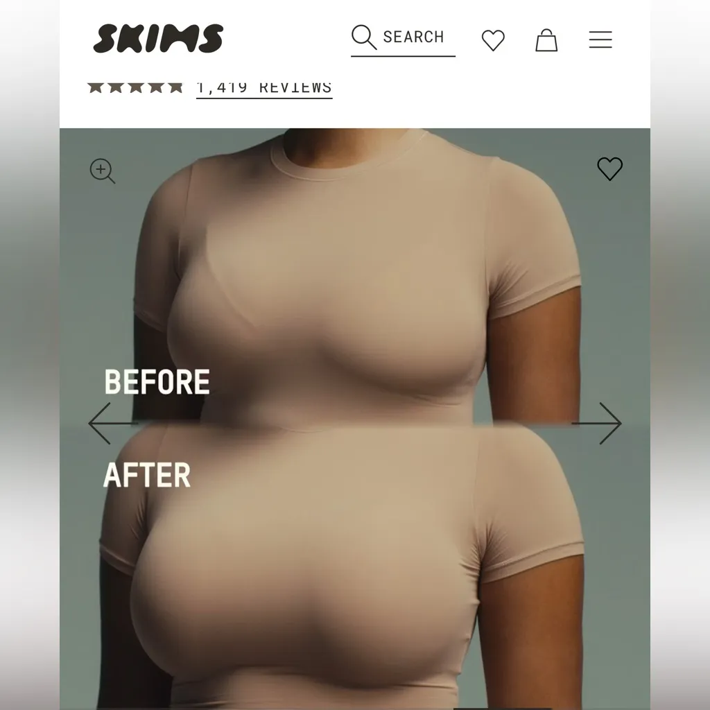 Skims Size 32C Ultimate Teardrop Push Up Bra Cocoa Dark Brown Seamless Shaping - Image 11