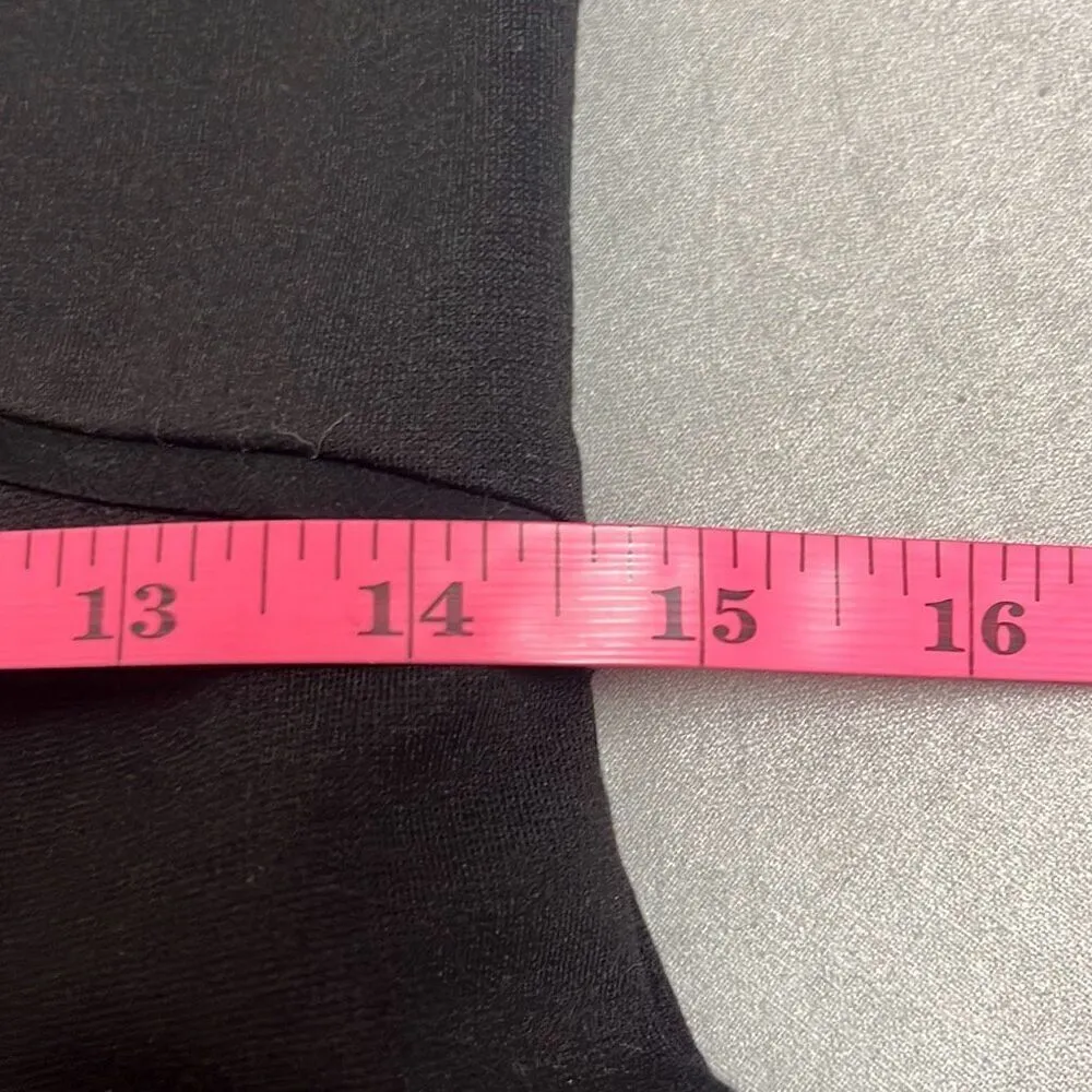 Rebecca Taylor Black Gray Fit N Flare Mini Dress Back Zipper Small Workwear - Image 10