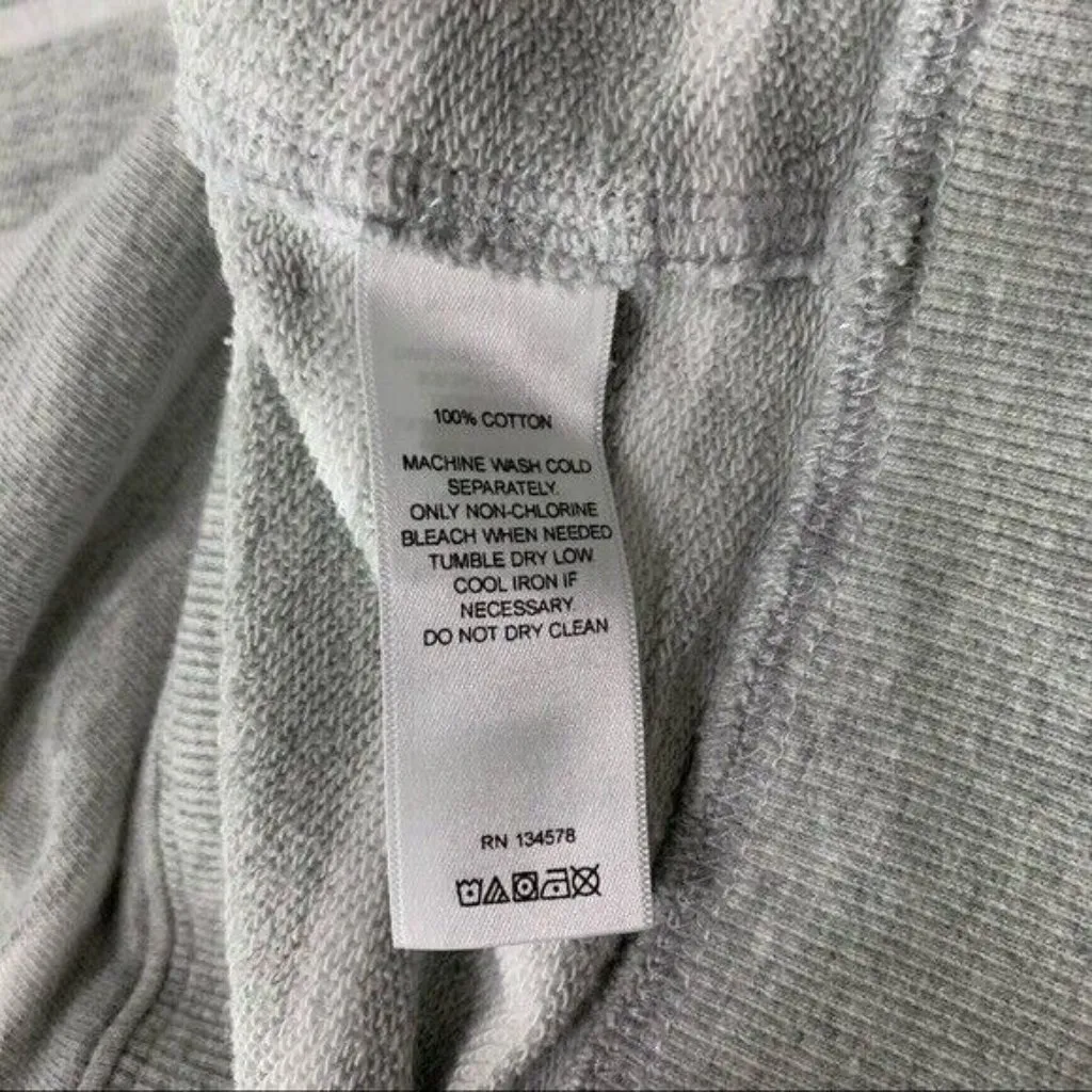 Vineyard Vines Striped Quarter Zip Pullover‎ Sweater Gray Cotton Preppy Small - Image 6