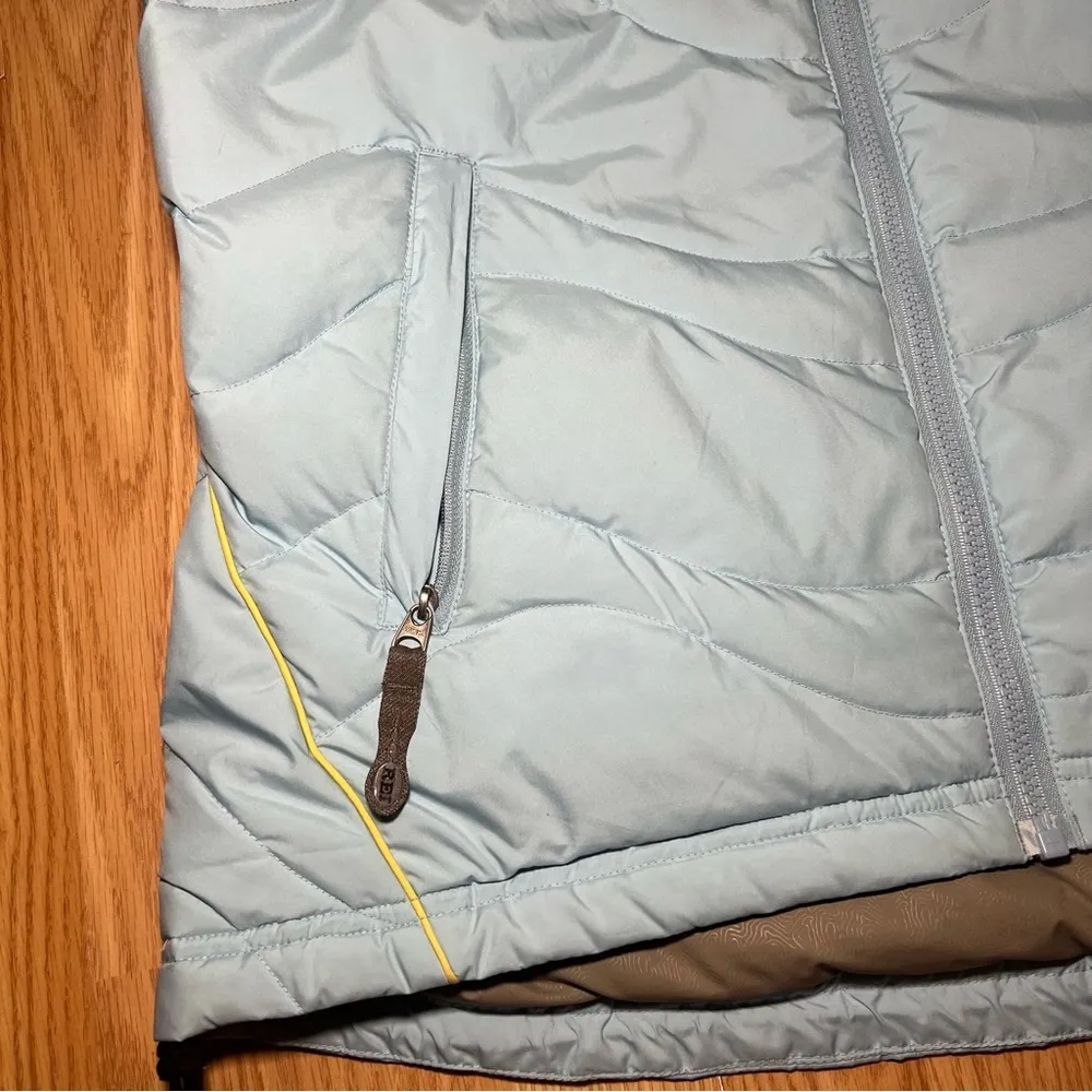 REI Puffer Vest Goose Down Full Zip Mock Neck Zip In Blue Women’s Size S Outdoor - Image 5