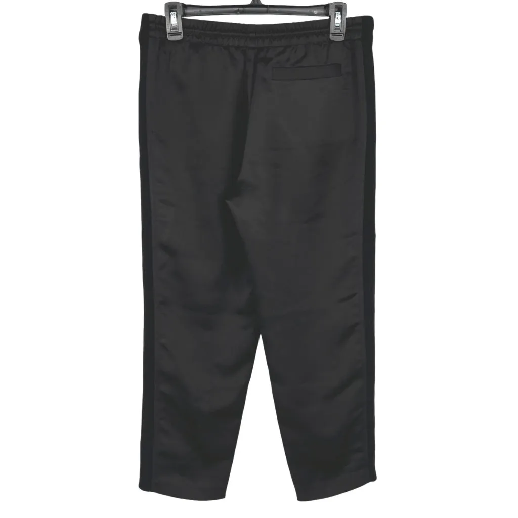 T by Alexander Wang Cropped Satin Drawstring Pants Black Size 0 NWOT - Image 7