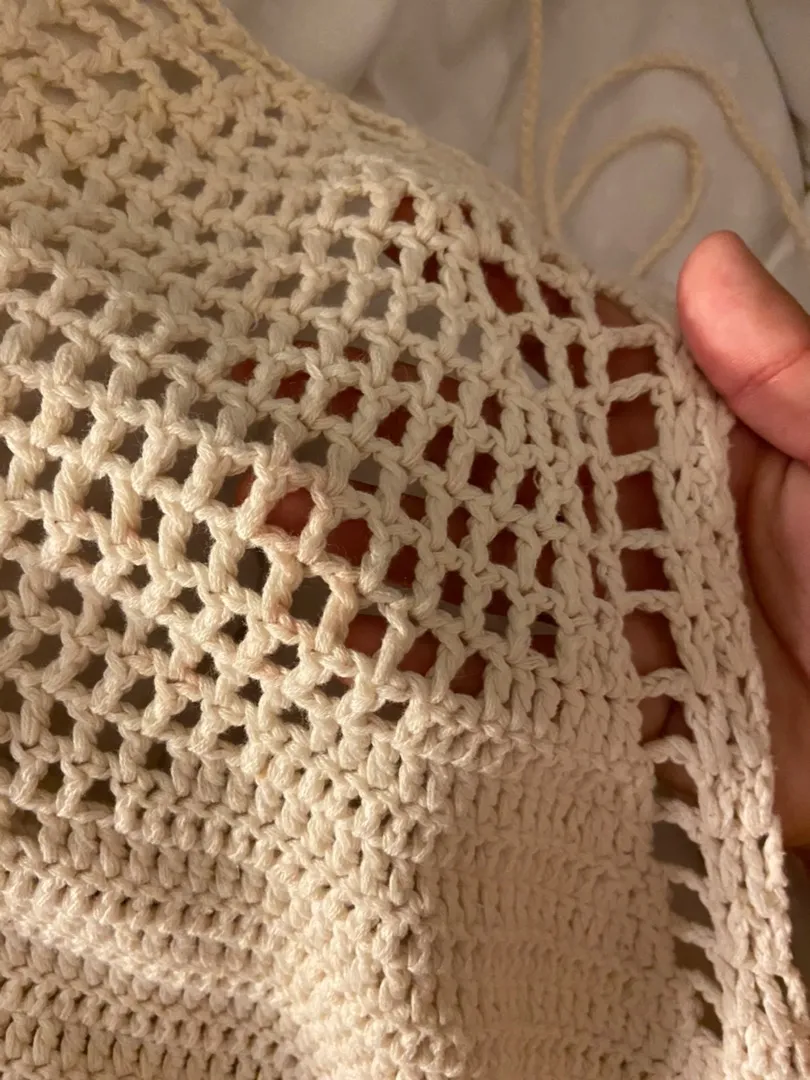crochet halter top White - Image 4