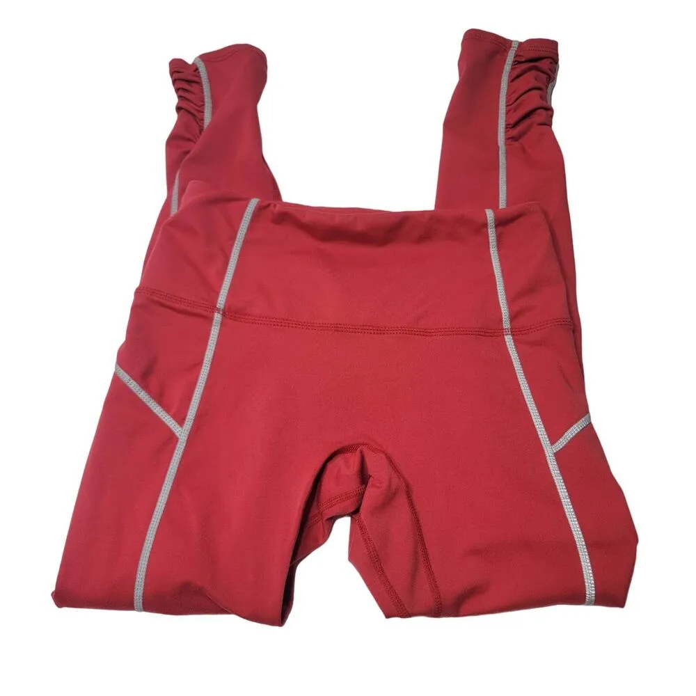 Free People Movement  You're A Peach Leggings in Tango Sz XS - Image 4