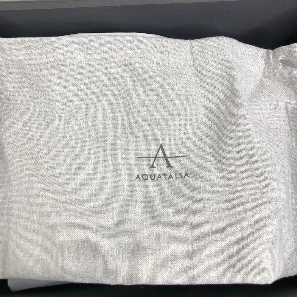 NEW Aquatalia Elaina Corduroy Suede Open Toe Slip On Mules in Rust Women's Sz 8 - Image 8