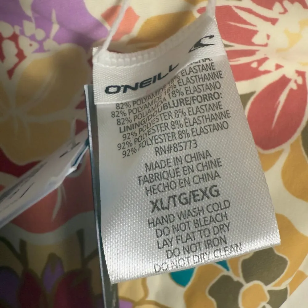 O’Neill Dalia Floral Cut Out Hipster Bikini Swimsuit Bottoms Size XL - Image 8