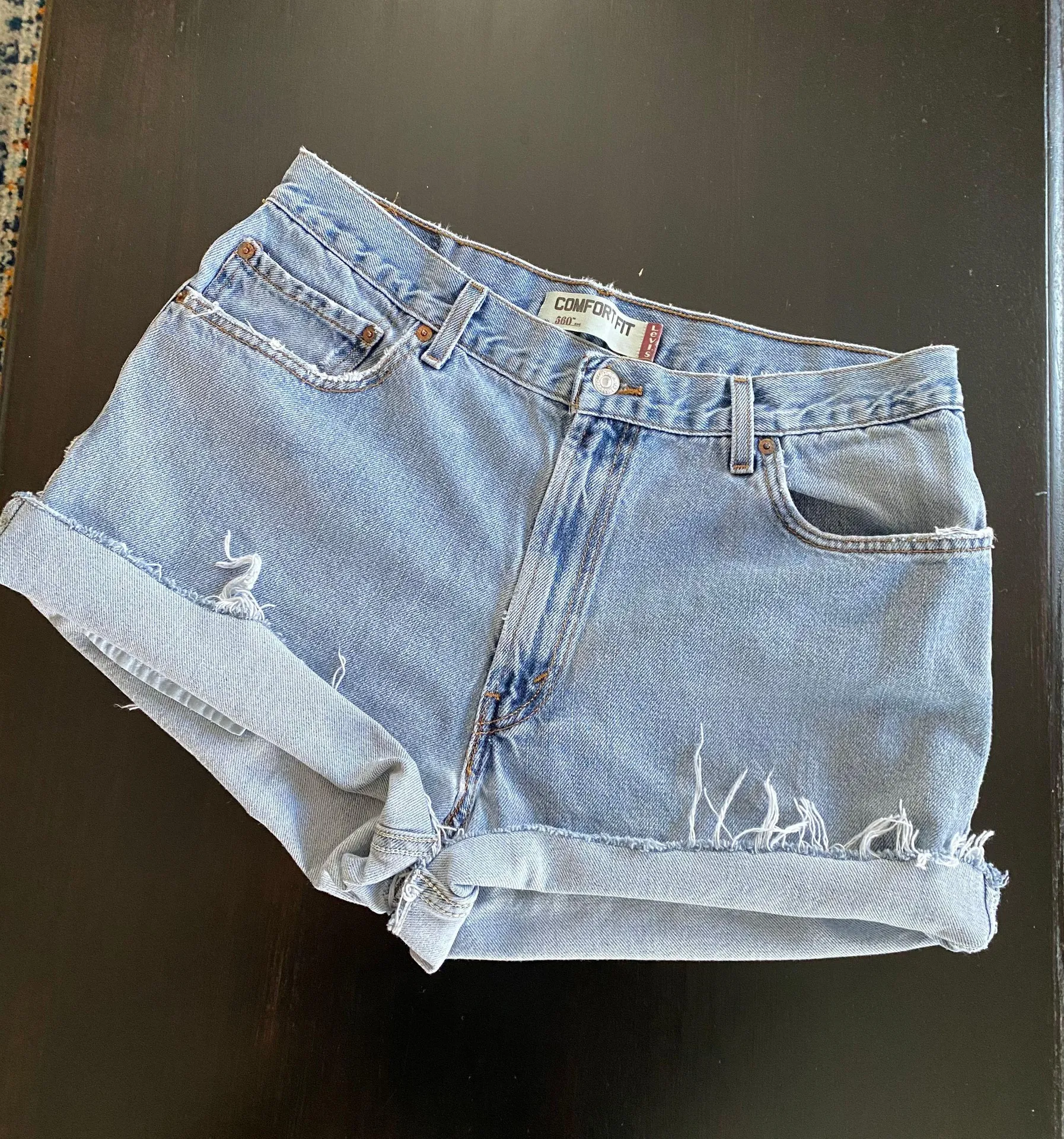 Levi’s Vintage Distressed Shorts - Image 2