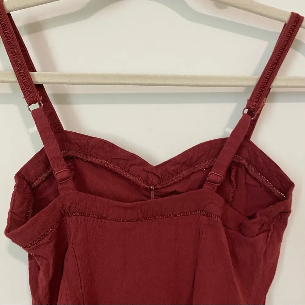 Free People Intimately Dark Red Bodycon Dress XS - Image 6