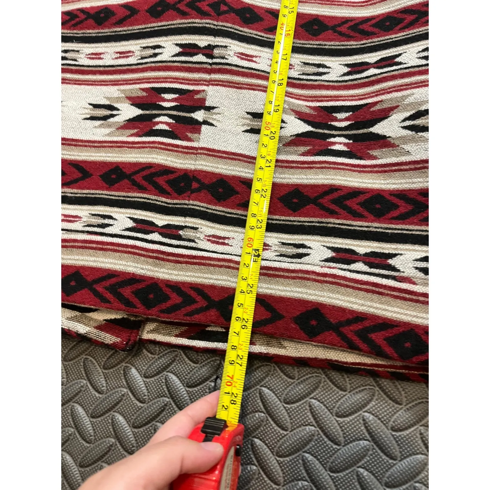 Wool Navajo Aztec Tribal Print Moto Jacket W's Large Southwest Print Forever 21 - Image 7