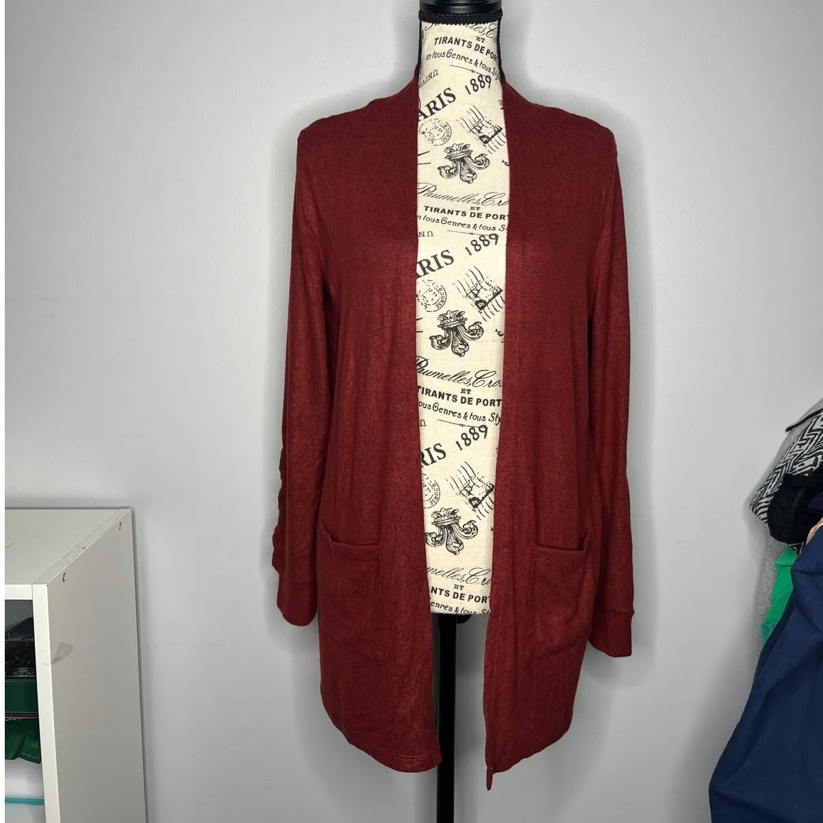 Market & Spruce LARGE Camila Brushed Knit Sleeve Detail Cardigan - Stitch Fix - Image 9