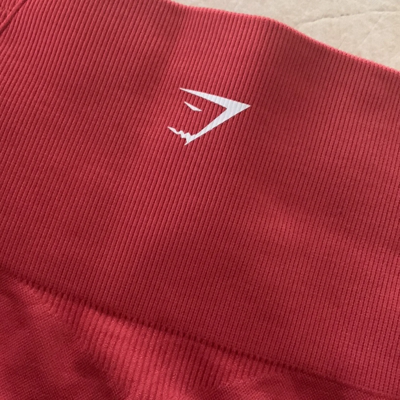 Gymshark vital seamless leggings womens size XS small red rust Lulu workout ath - Image 4