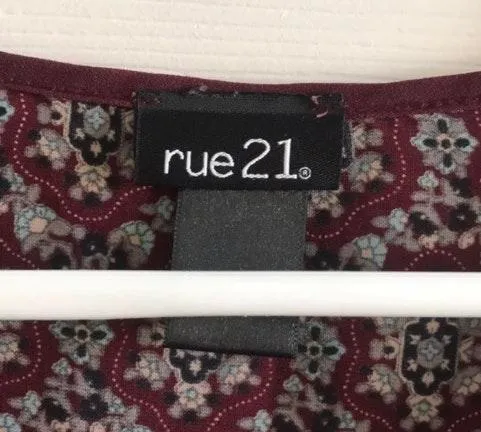 Red Patterned Dress - Image 6