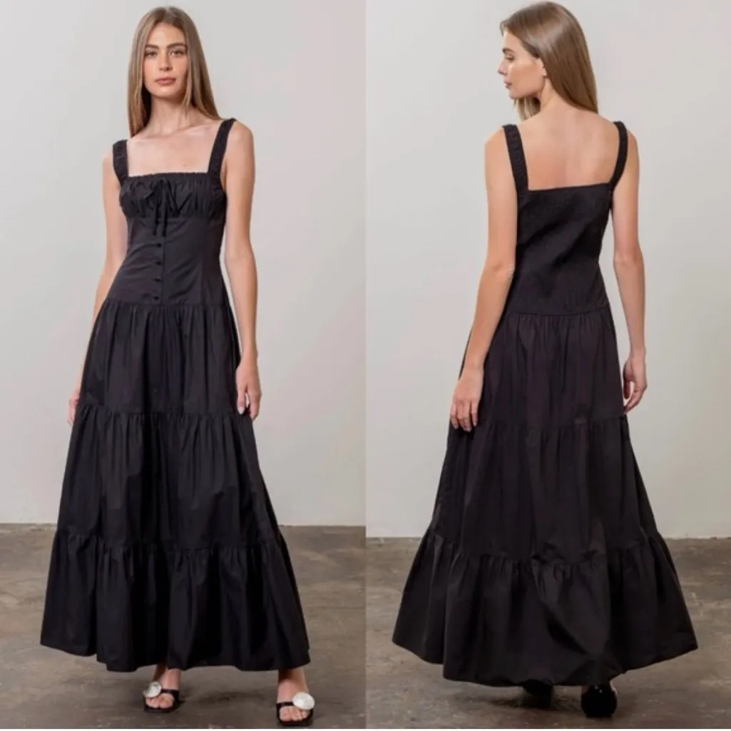Moon River Corset Maxi Dress - Image 2