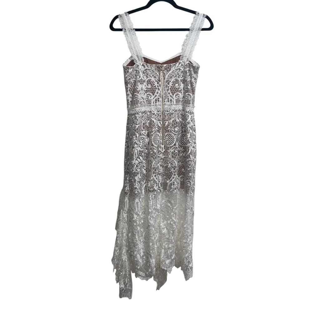 NEW NWOT Bronx & Banco Tiffany Blanc Lace Midi Dress In White - Image 6