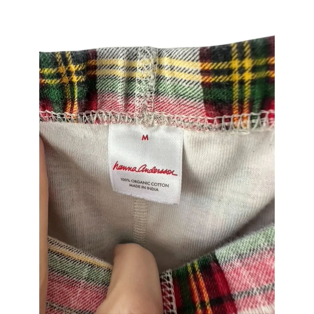 Hanna Andersson Red Plaid Pajama Pants Size Medium New - Image 5