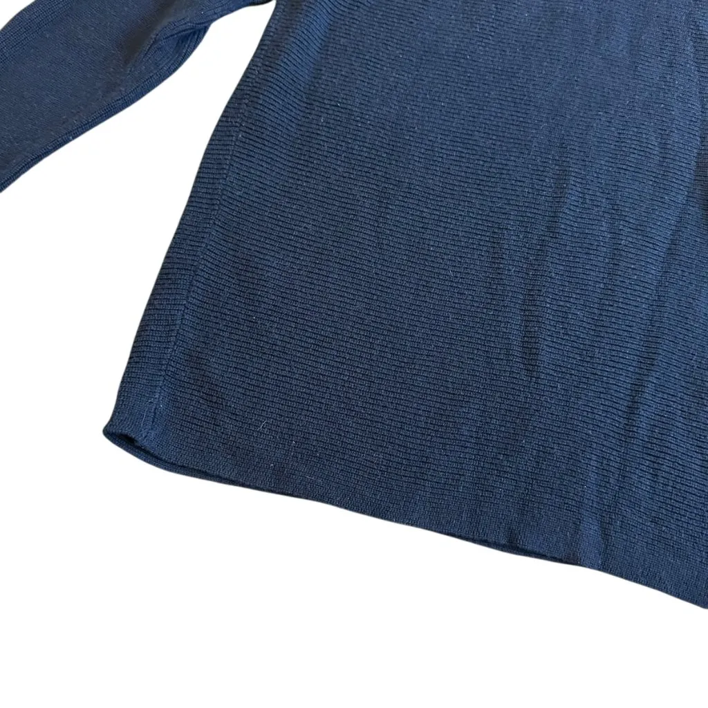 Tommy Bahama Pickford Navy Blue Pullover Sweater Ribbed Boat Neck Size Large - Image 5