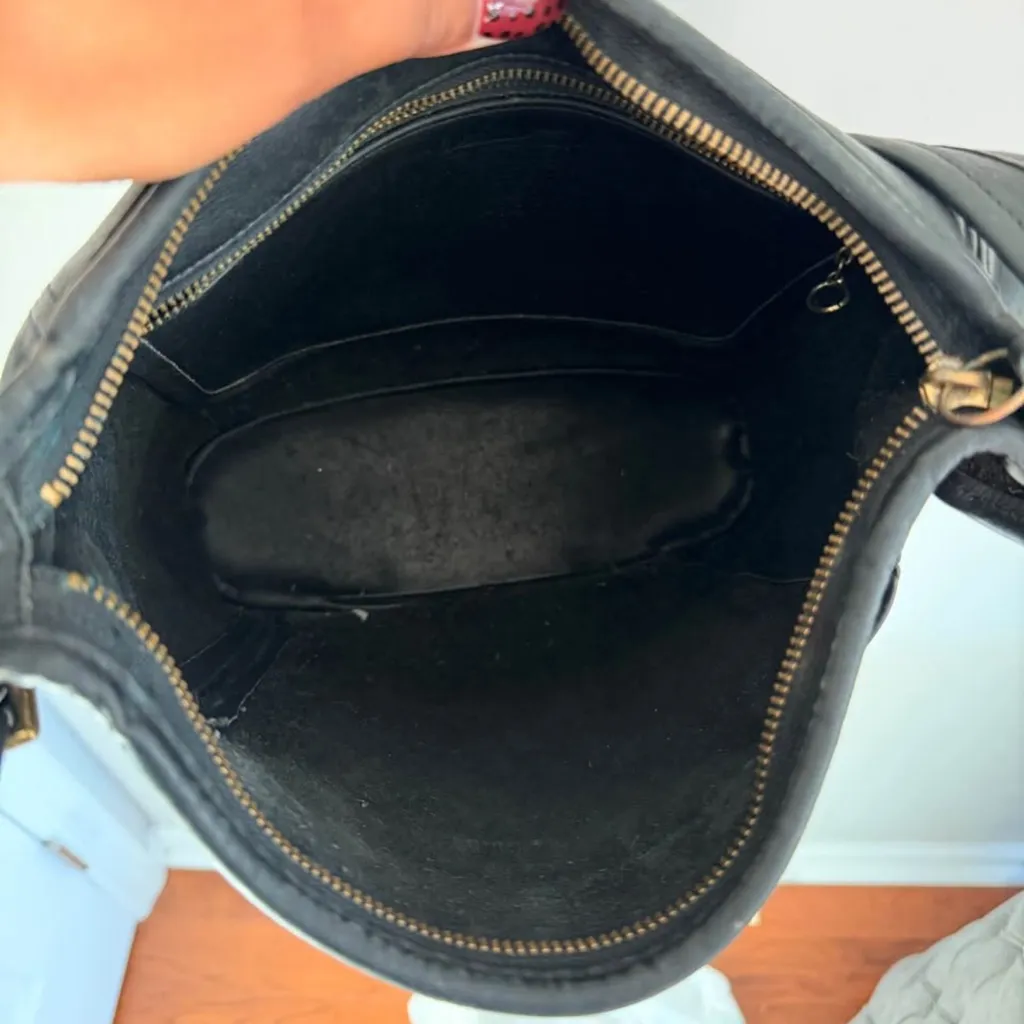 Vintage Black Coach Slim Duffle Bag #9060 - Image 7