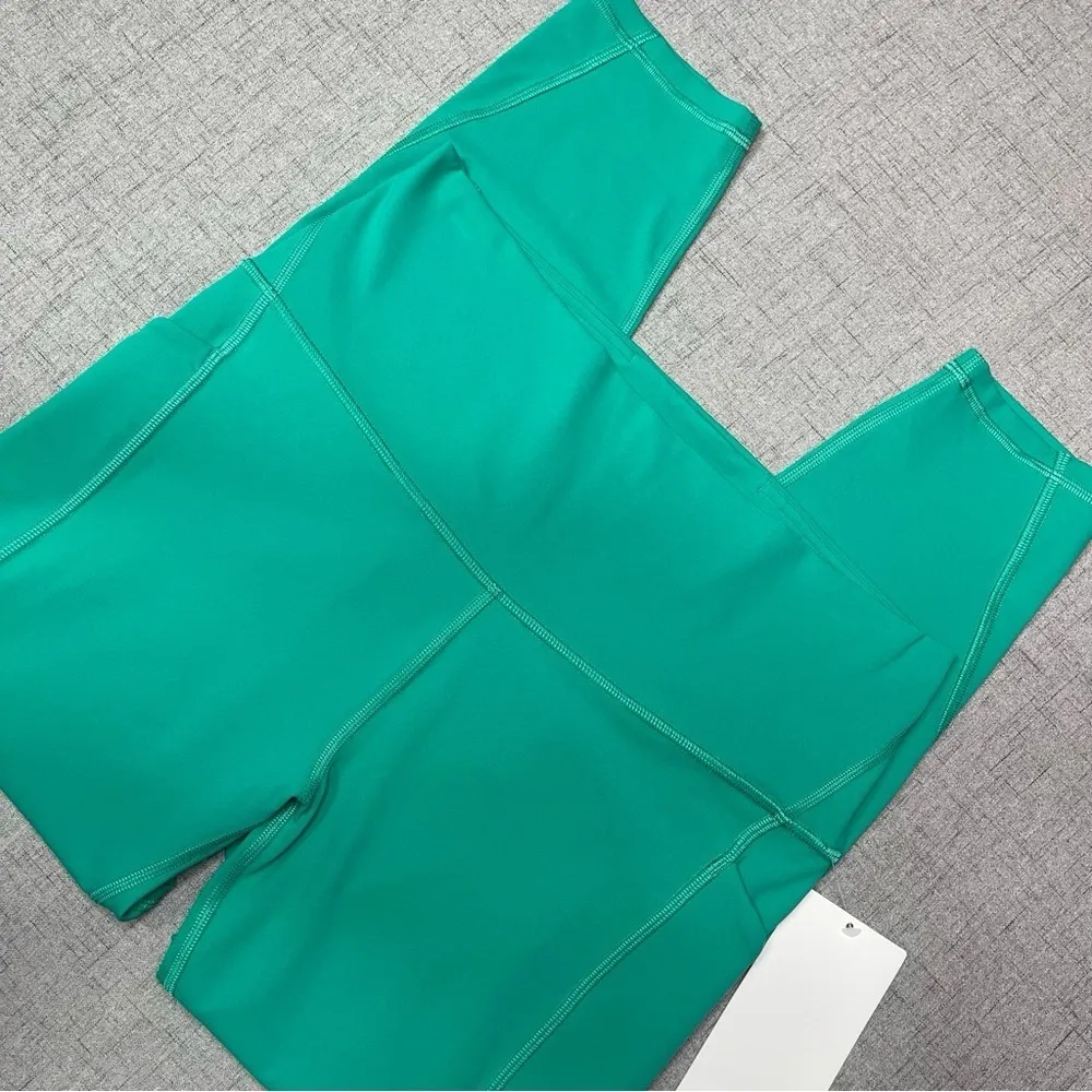 Lululemon Align High Rise Pants Leggings with Pockets Kelly Green 14 Nwt - Image 6