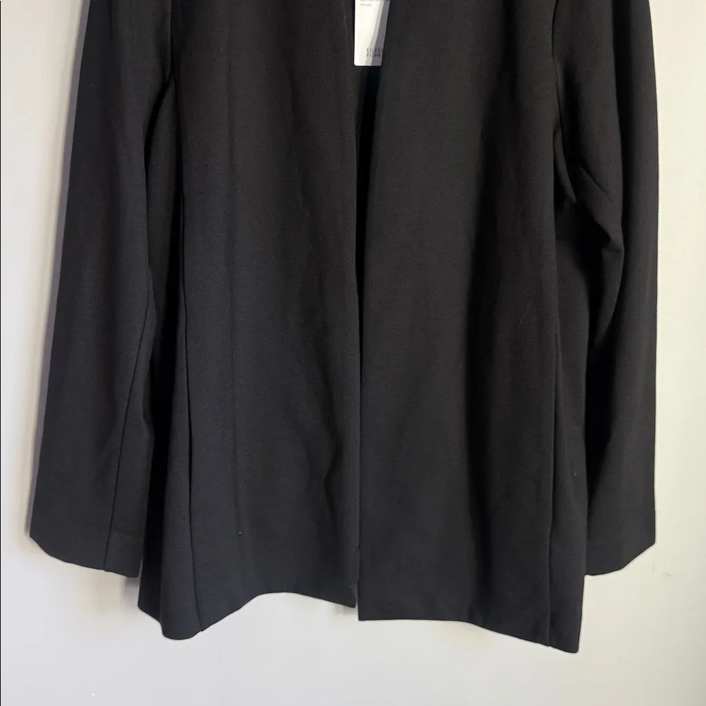 NEW Eileen Fisher Washable Flex Ponte High Collar Jacket Large - Image 5