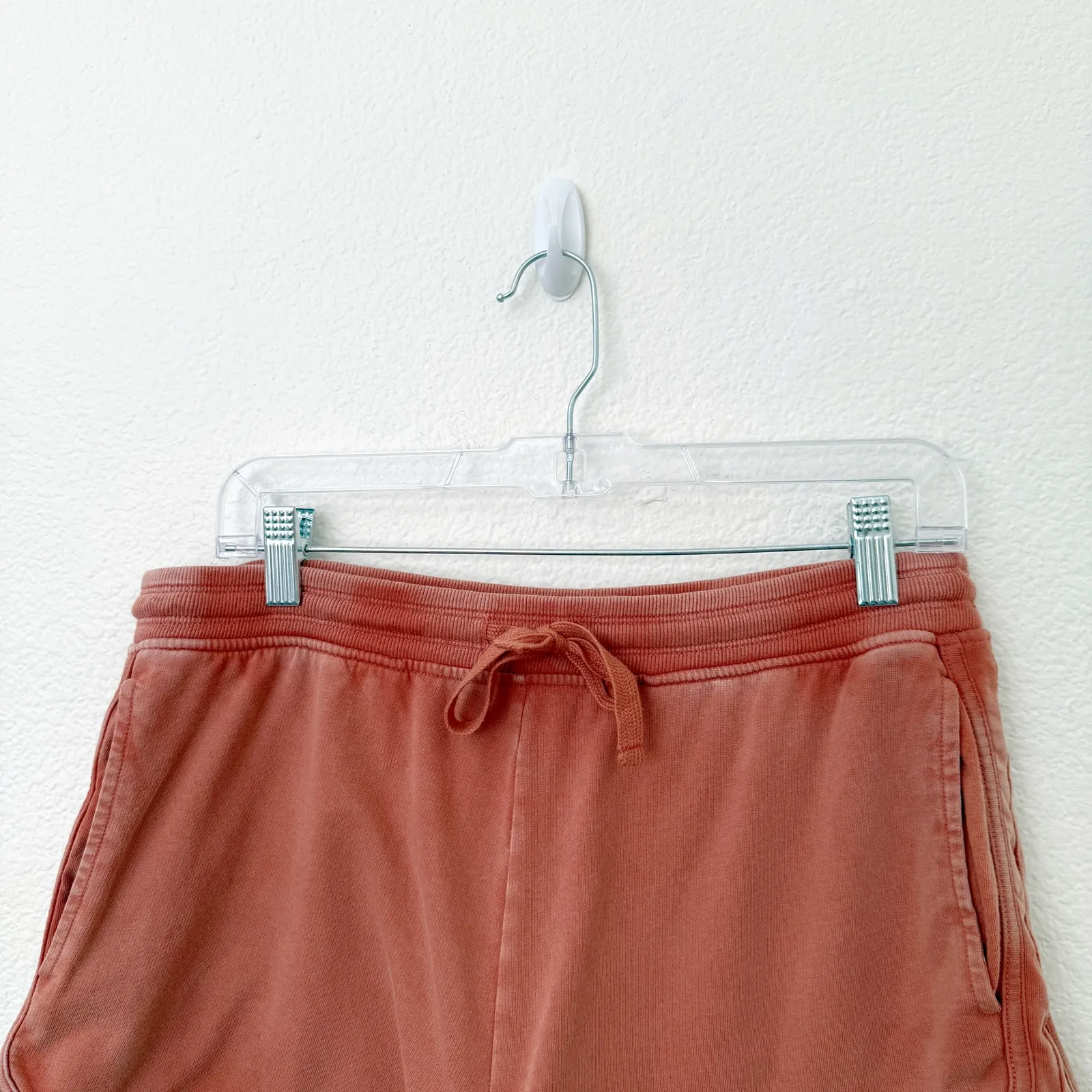 [Aerie] Burnt Orange Lived In Beach 100% Cotton Sweat Shorts Comfort Sz Large L - Image 3