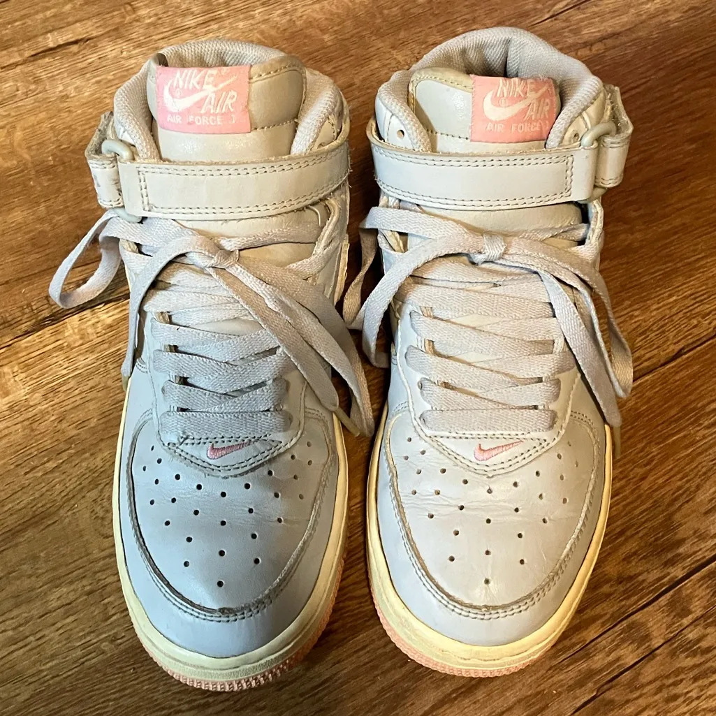 nike air force 1 mid pink and grey women’s Size 6 - Image 10
