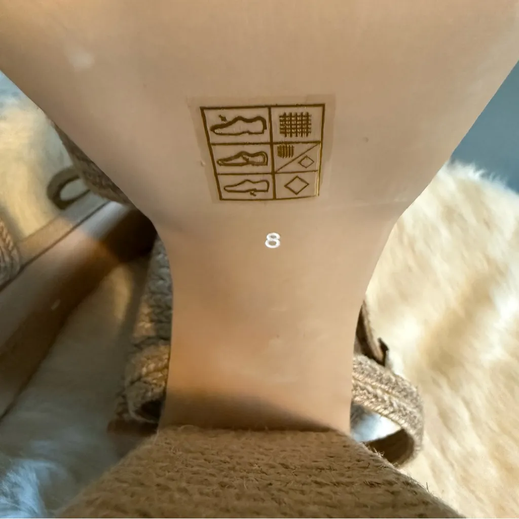 Jeffrey Campbell Yawl Natural Raffia Platform Heeled Sandals - Image 11