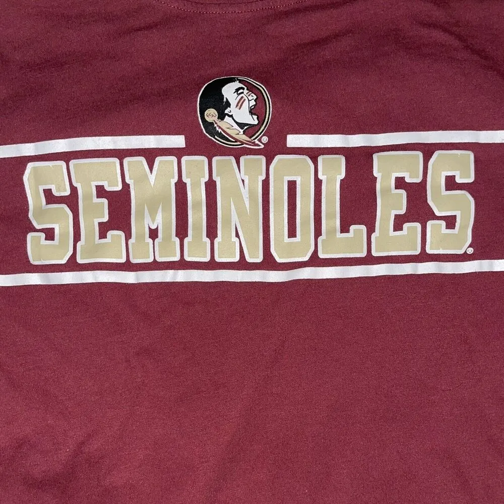 FSU Seminoles T Shirt Women’s Size Large Maroon And Gold - Image 2