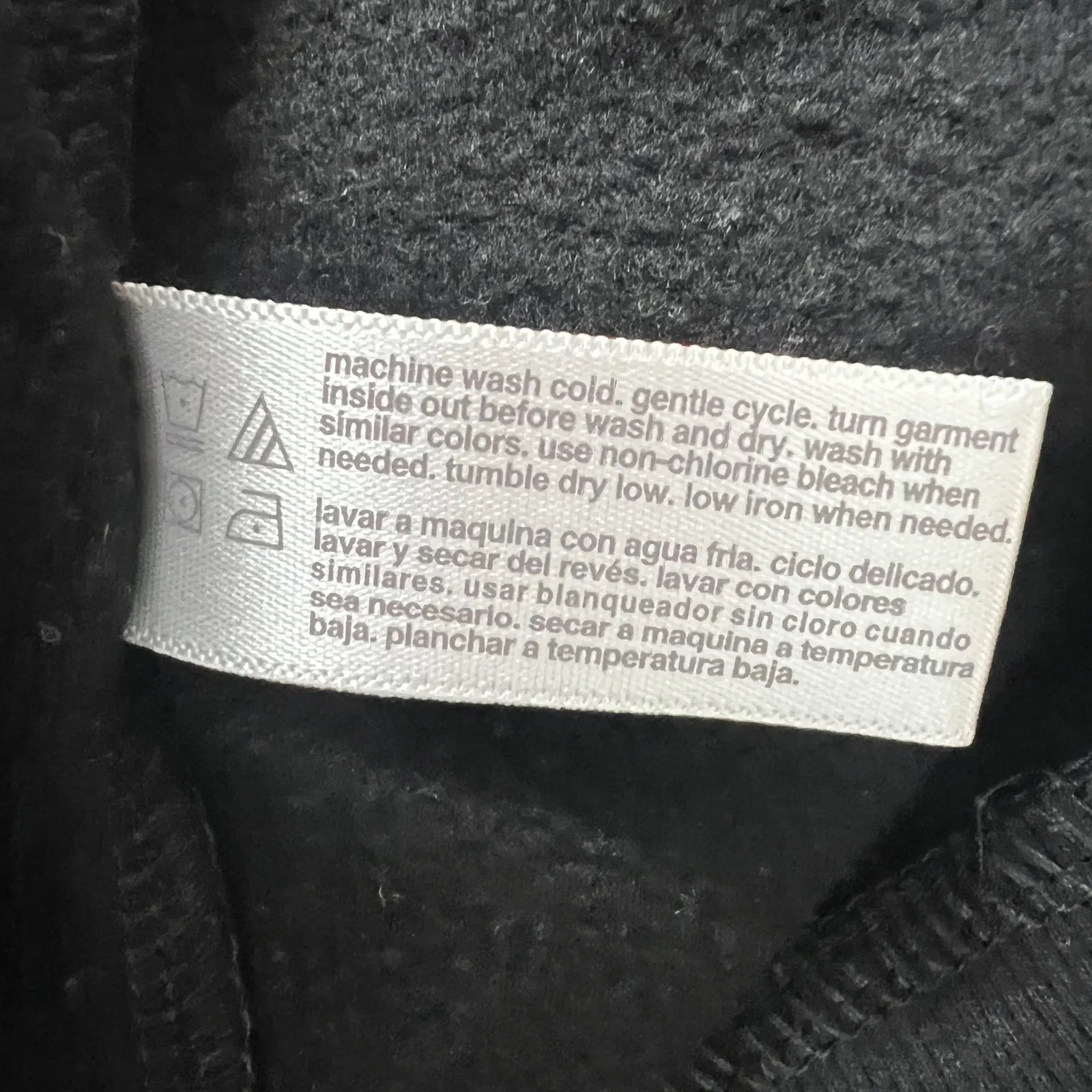 Three Dots 1/4 Zip Women's Black Pullover Sweatshirt Size Small - Image 6