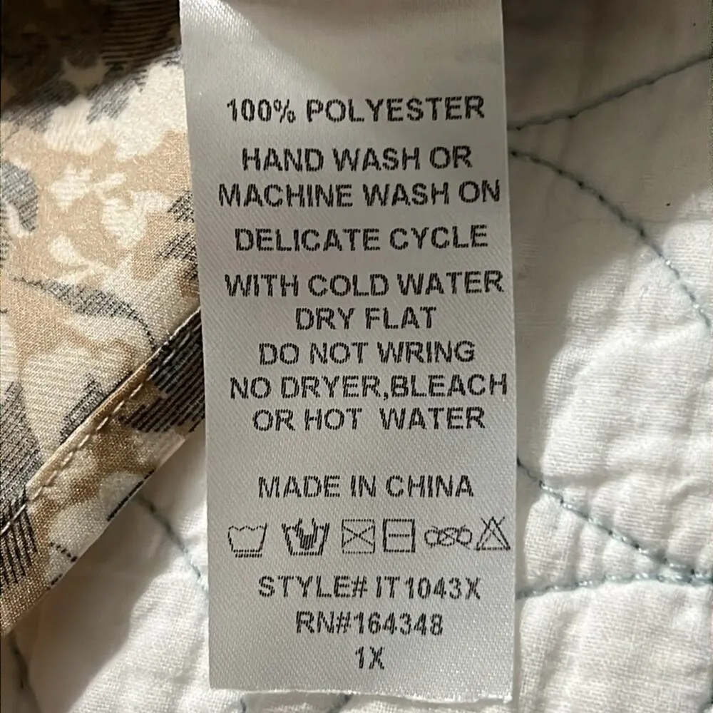 First Love sz womens 1X Feeling Thankful Top pullover 3/4 sleeve ruffle v-neck - Image 7