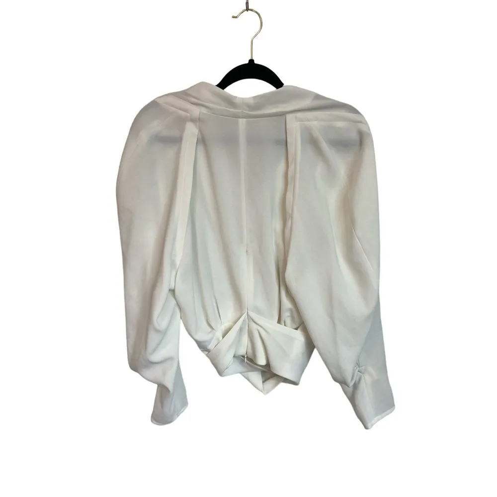 IRO Gasco Long Sleeved Top in Ecru. Size 40 - Image 3
