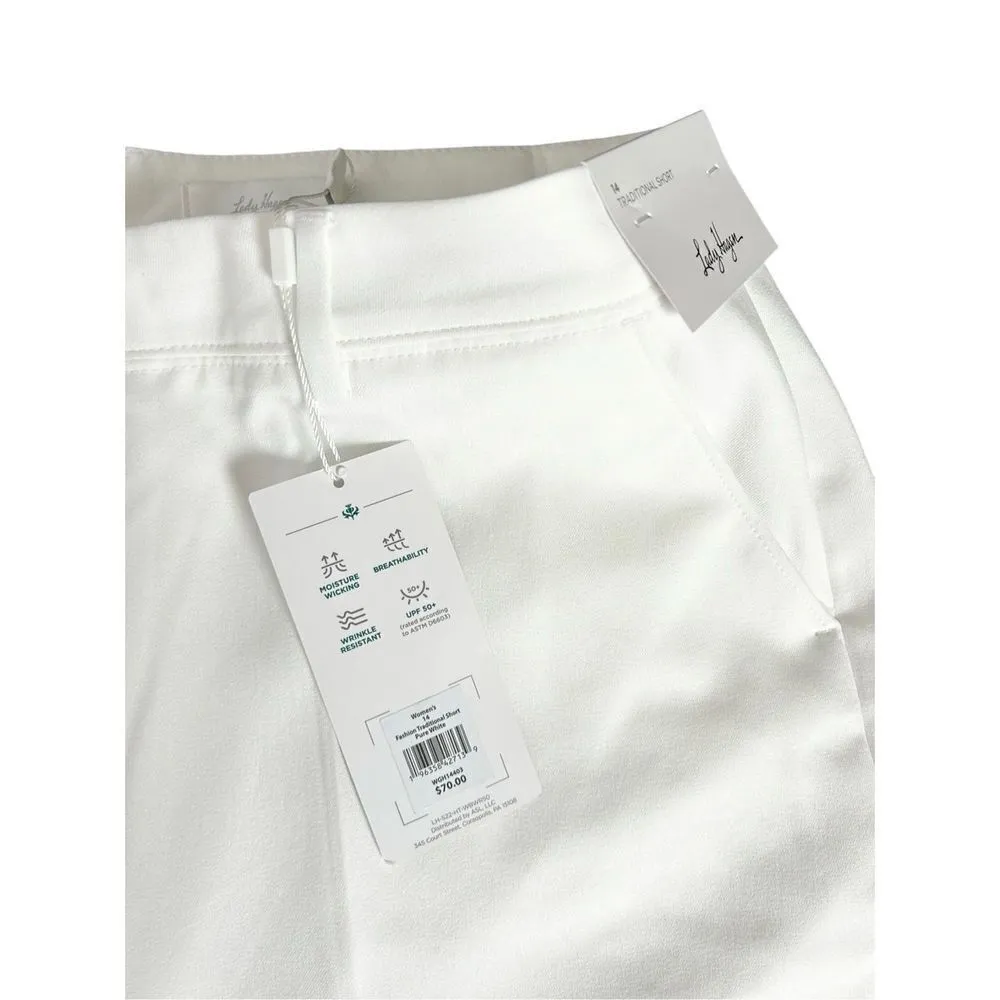 New Lady Hagen white golf shorts sz 14 traditional shorts 5” inseam NWT - Image 4