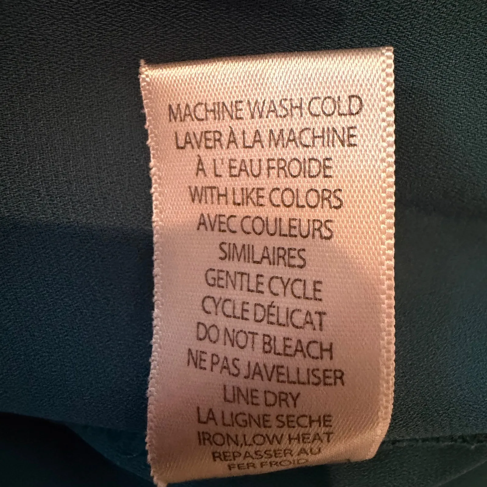 Max Studio Smocked Waist Mini Dress Women's XL Teal Boho Hippie Dainty Career - Image 12