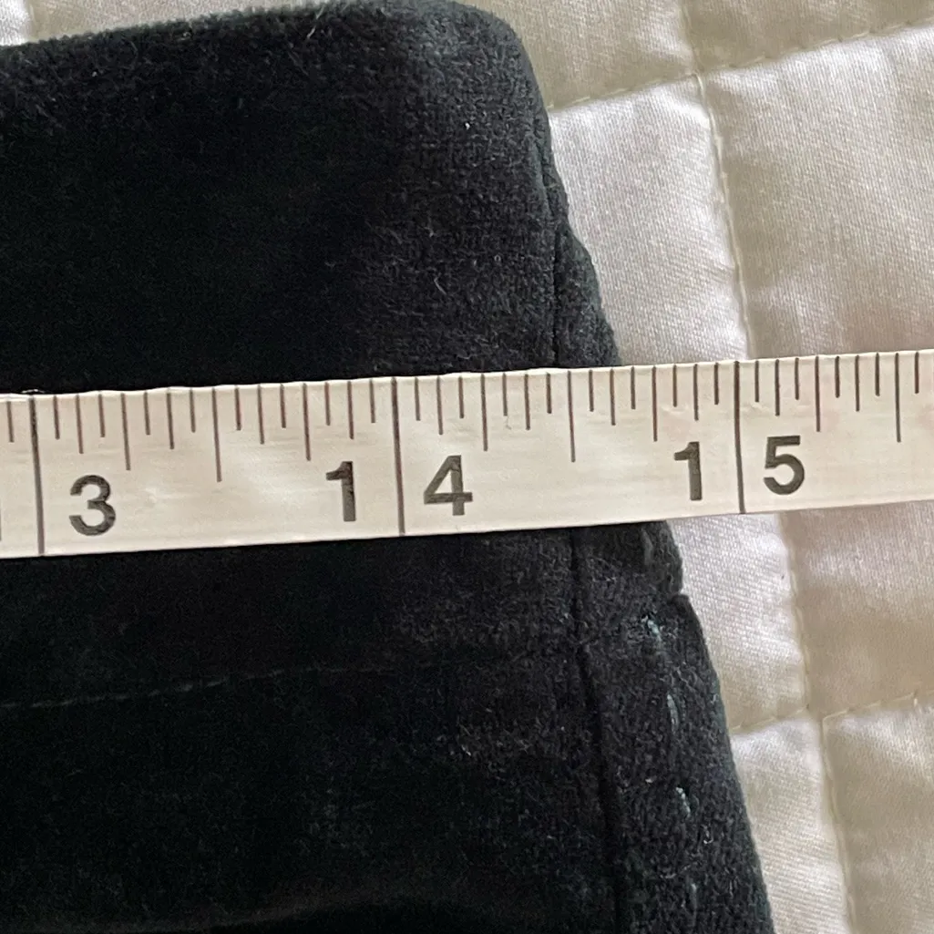 Free People Oxanna Deep Jewel Green Forest Green Velvet Flare Pants Size 25 - Image 8