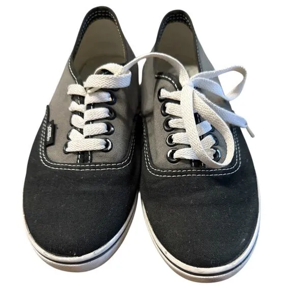 Vans Black & Gray Canvas Sneakers Women’s 6.5 / Men’s 5 - Image 2