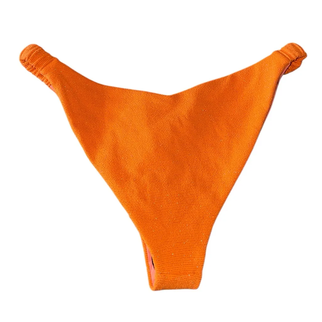 NWT $88 BEACH RIOT  Women's Phoebe Bikini Bottom In Color: Sunshine Haze Scrunch - Image 6