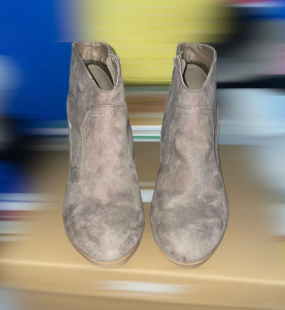 Suede Ankle Booties - Image 3