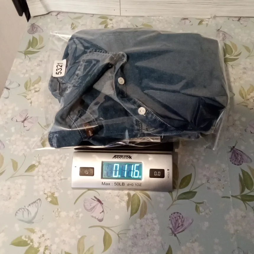 J. McLaughlin Blue Denim Dress Shift Frayed Hem Collared Pocket Casual Small - Image 9