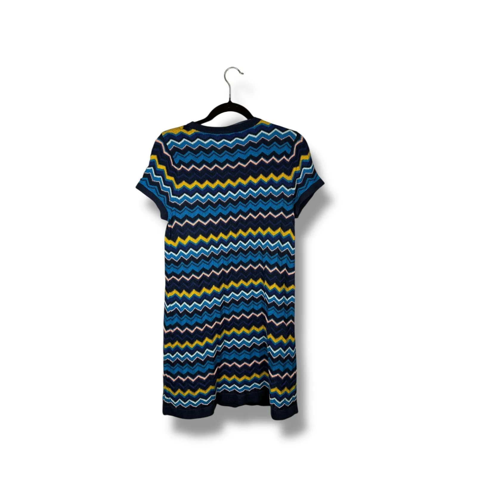 Missoni for Target Knit Dress Womens‎ Medium Zigzag Pattern Short Sleeve - Image 4