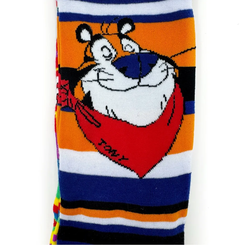Kellogg’s Froot Loops Frosted Flakes Tony the Tiger Crew Socks Mens Womens Gift - Image 3