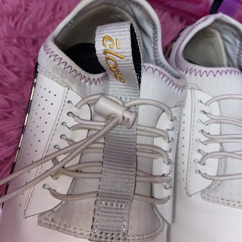 Women's Clove Nursing Shoe Size 8 White Leopard Purple‎ - Image 13