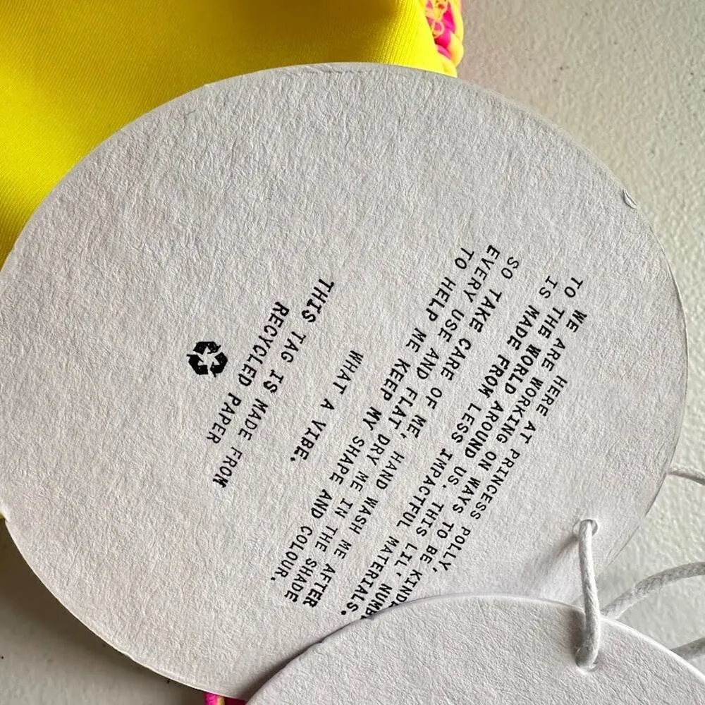 Princess Polly Swim 2 Pc Set Bikini Top Wrap Sarong Skirt Pink Yellow Zebra 10 - Image 12