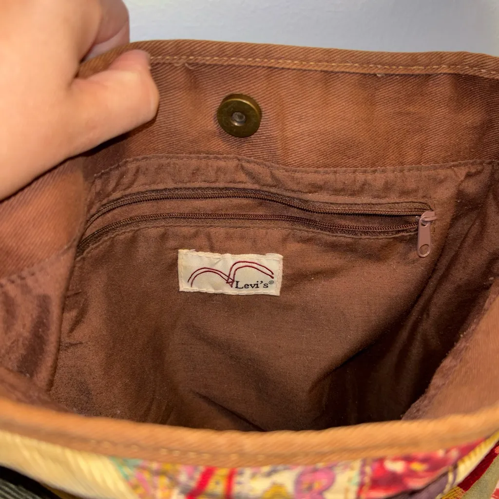Levi's Funky Boho Floral Patchwork Big Slouchy Bag - Image 6